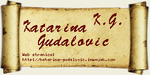 Katarina Gudalović vizit kartica